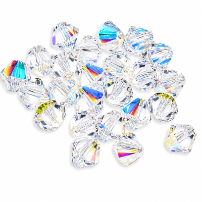 Bicono Punta Swarovski Cristal Satin 6mm (6 Unidades)