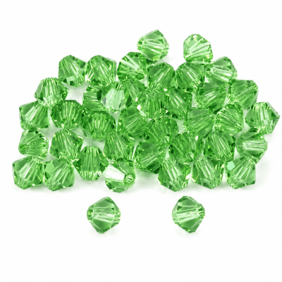 Bicono Punta Swarovski Peridot 4mm (6 Unidades)