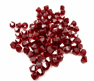 Bicono Punta Swarovski Siam 4mm (6 Unidades)
