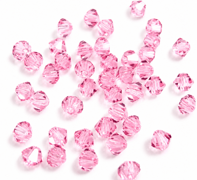 Bicono Punta Swarovski Rose 4mm (6 Unidades)