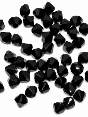 Bicono Punta Swarovski Jet 4mm (6 Unidades)