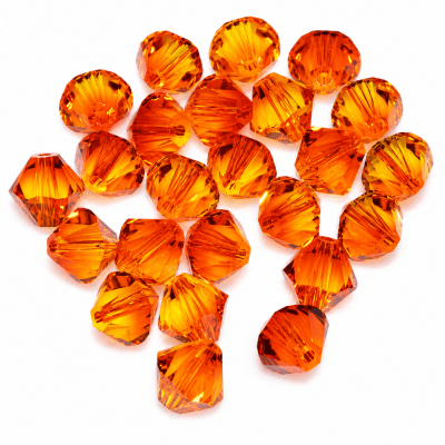 Bicono Punta Swarovski Opalo Fuego 6mm (6 Unidades)