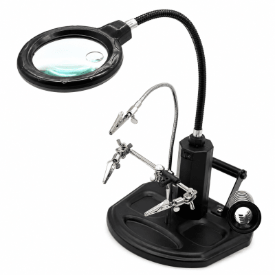 Lámpara Lupa Luz Led ·X-6X Soporte Soldar (Unidad)