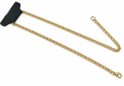 Cadena Acero Quirúrgico Dorado Plana 55cms (Unidad)