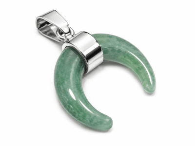 Mini Luna Invertida Jade Natural con Valier 2 cms (Unidad)