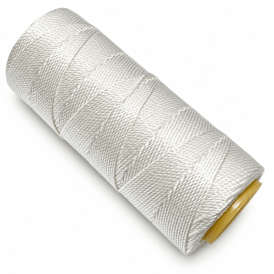 Hilo Macrame 100% Poliester Blanco (Rollo 50 Gramos)