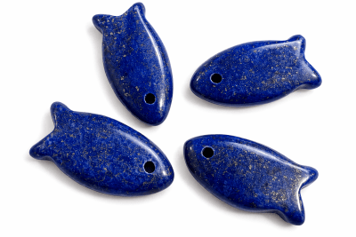 Colgante Pez Lapislázuli Natural 24x13mm (Unidad)