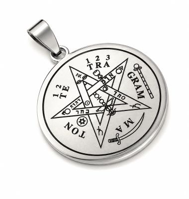 Colgante Tetragramatón Acero Quirúrgico 3cms (Set)