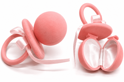 Estuche Anillo Chupete Rosado (Unidad)1
