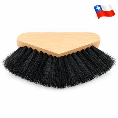 Escobilla Madera Media Luna Pelo (Unidad)