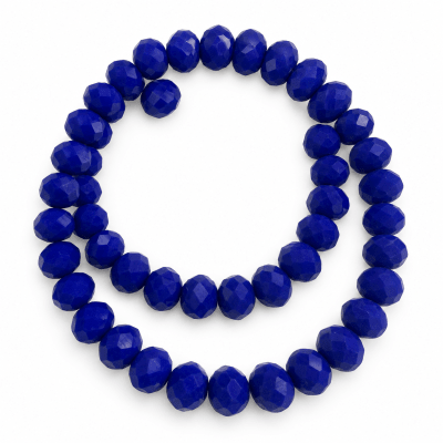 Cristal Royal Blue Opaco Rondelle 10x8mm (Tira)1