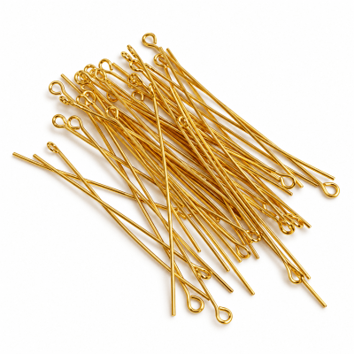 Vástago Argolla Baño Oro 18K 50mm (Par)1
