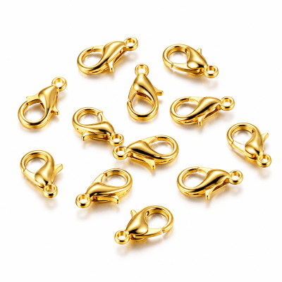 Broche Loro Dorado M (10 Unidades)