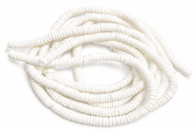 Madre Perla Natural Blanca Heishe 8mm (Tira)