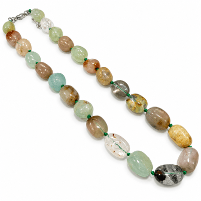 Cuarzo Rutilado Natural Nugget Graduado 12-22mm (Tira)1