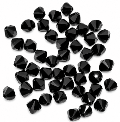Bicono Punta Swarovski Jet 6mm (6 Unidades)1