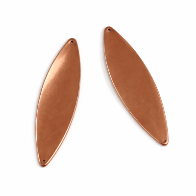 Base Cobre Hoja 4cms x 1,4cms (Par)