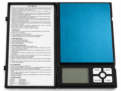Balanza Digital Notebook 2000 gr x 0.1 gr (Un)3