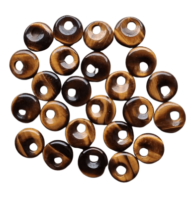 Mini Donut Ojo de Tigre Natural 18mm (Unidad)