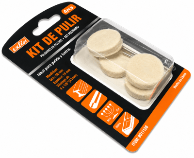 Set 4 Mini Pañetes Duros + Mandril (Set)
