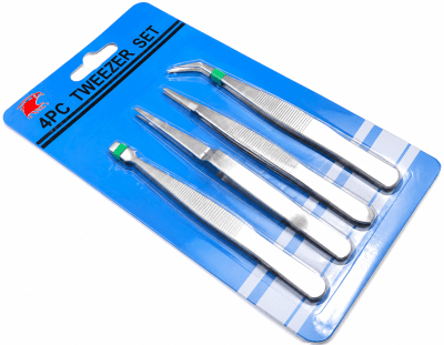 Set 4 Pinzas Diferentes Modelos Econo (Set)