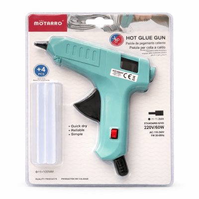 Pistola De Silicona Para Manualidades + 4 Barras De 7mmx10cm (Set)