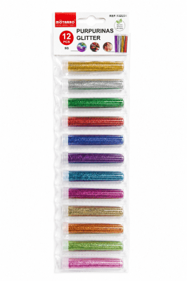 Glitter-Diamantina 12 Colores (Set)