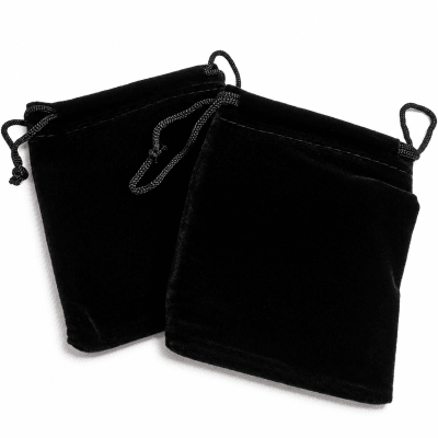 Bolsa Terciopelo Importado Negro 10x7,8cm (Unidad)