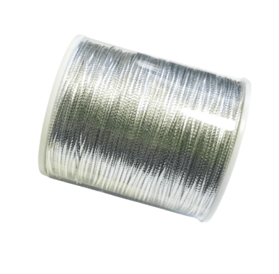 Hilo Plateado 2mm (Rollo 50 Metros)