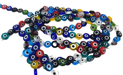 Ojo Turco Multicolor Plano 8mm (Tira)1