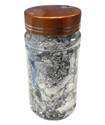 Frasco Pan Oro Color Plata (20 gramos)