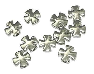 Divisor Metal Plateado Cruz 10mm (Unidad)