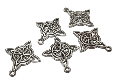 Divisor Metal Plateado Nudo de Bruja Nº1 (10 Unidades)