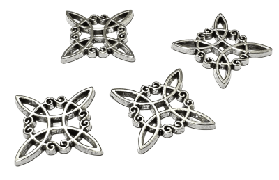 Divisor Metal Plateado Nudo de Bruja Nº2 (10 Unidades)