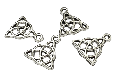 Divisor Metal Plateado Triqueta Celta (10 Unidades)
