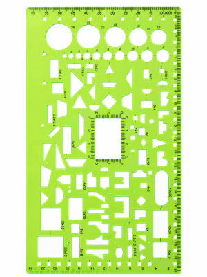 Regla Plantilla Dibujo Multi Formas (Unidad)