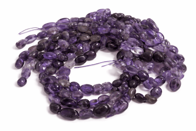 Amatista Natural Mini Nugget 9x7mm (Tira)1