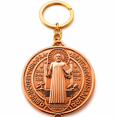 Llavero Metal San Benito Protector 5cms (Unidad)1