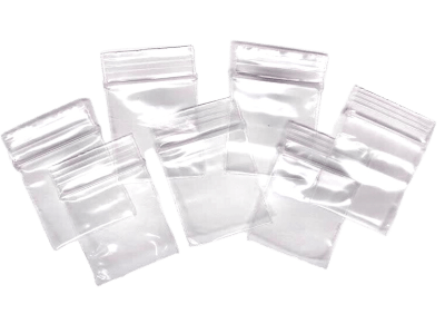 Bolsa Ziploc 2,5 x 2,5 CM Sin Bloque Gruesas (100 Unidades)2