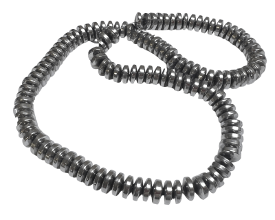 Hematita Plateada Rondelle 13x3mm (Tira)1