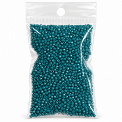 Mini Mostacillón Azúl Petróleo Opaco 2mm (50 gramos)1