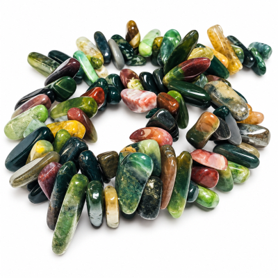 Jaspe Fancy Natural Dientes 20mm (Tira)