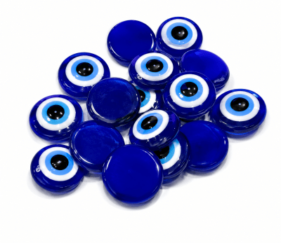 Coubuchón Ojo Turco Azúl Acrílico 12mm (Pack)