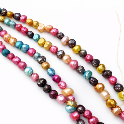 Perla Natural Potato Mix Colores 5-6cms (Tira)