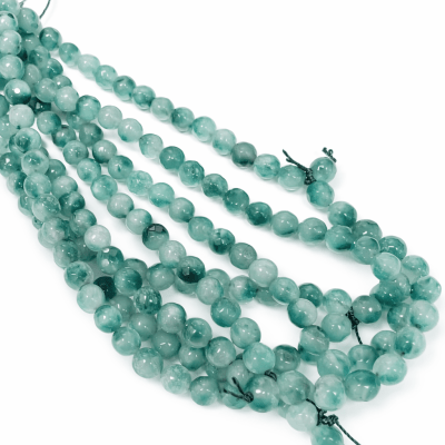 Jade Verde Natural Redondo Facetado (Tira)1