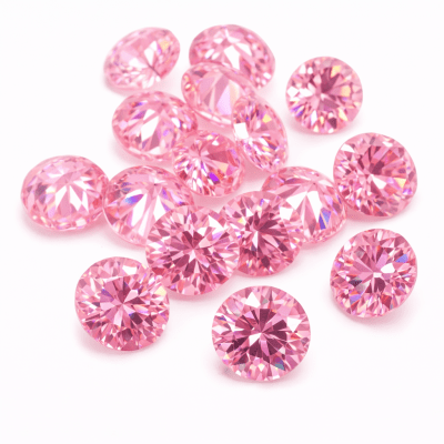 5.0mm Circón Rosa Francia Redondo (Un)1