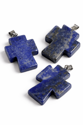 Colgante Cruz Lapislázuli Natural 2,5x1,3 cms (Unidad)1