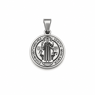 Colgante Acero Quirúrgico San Benito 20mm Nº107 (Unidad)