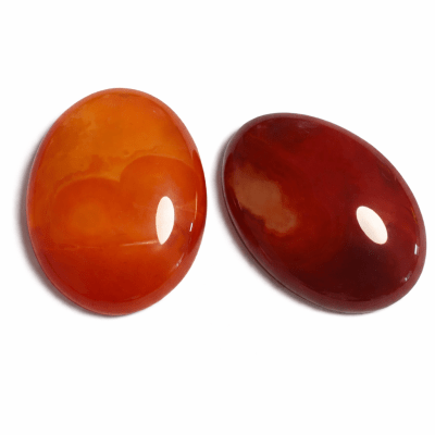 40x30mm Agata Roja Natural Coubuchón Oval (Un)1