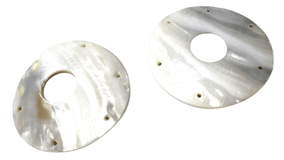 Colgante Madre Perla Crema Donut 55mm (Un)